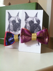 Bow-tie packaged on cute doggie card